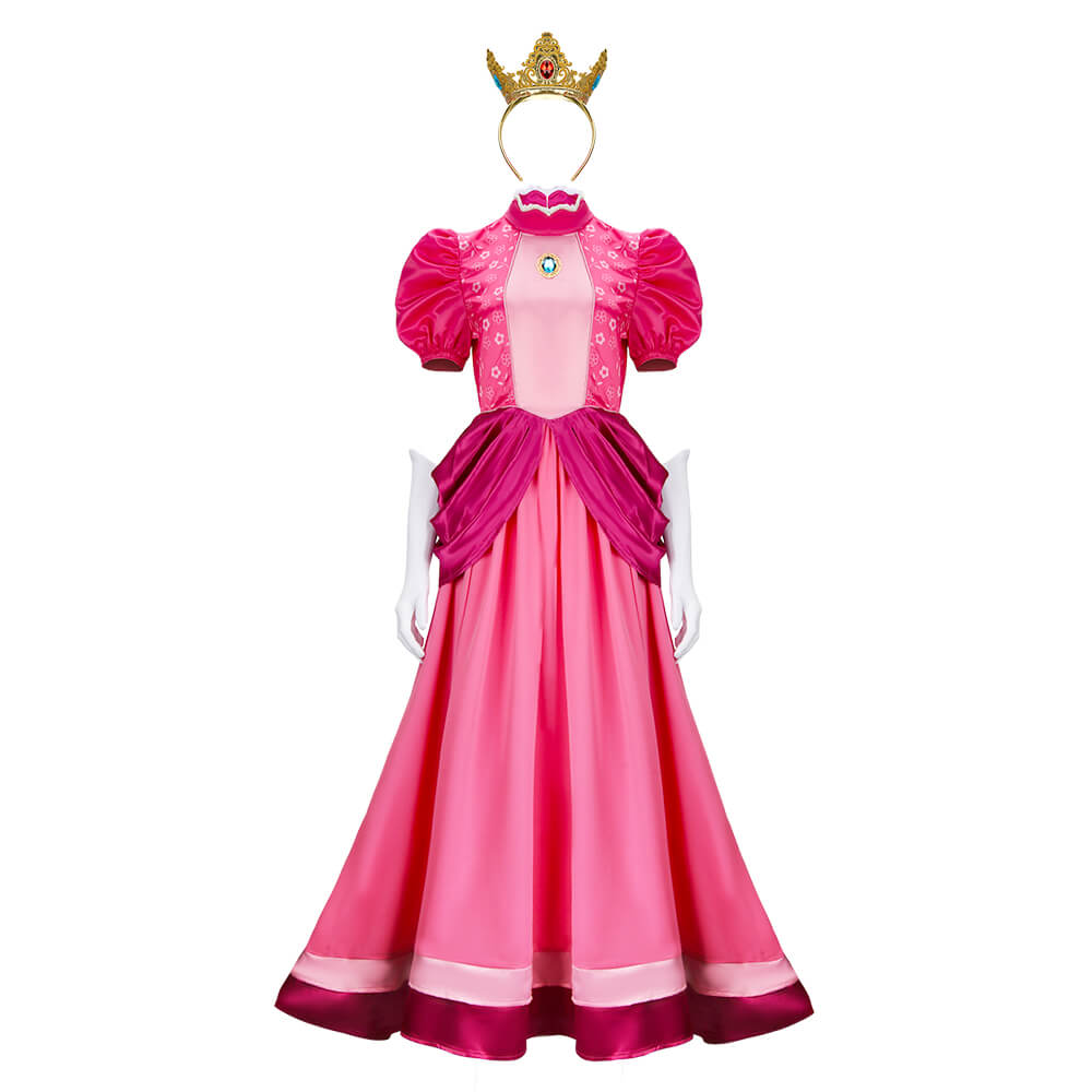 Vikidoky Princess Peach Cosplay Costume The Super Mario Bros. Movie –  VikiDoky