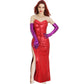 Who Framed Roger Rabbit Jessica Rabbit Cosplay Dress with Gloves