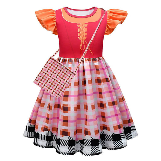 Mary Sanderson Witch Dress for Kids Hocus Pocus 2 Vikidoky