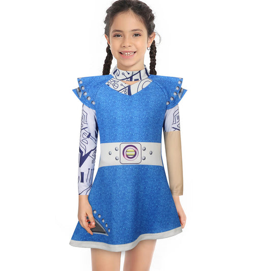 Addison Alien Dress Kids Cosplay Costume Zombies 3 Vikidoky