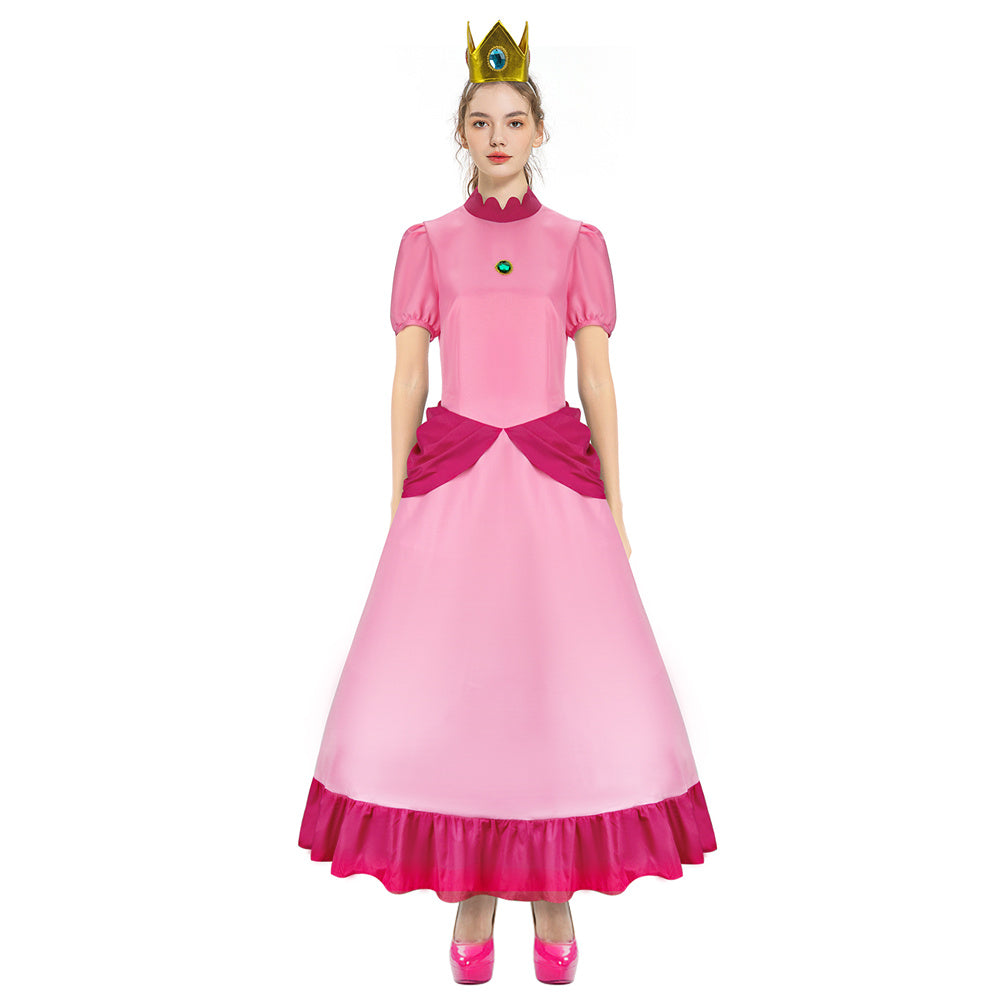Vikidoky Super Mario Princess Peach Dress Cosplay Costume – VikiDoky