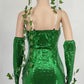 Poison Ivy Costume Sequin Halloween Play Costume Ladies Dress
