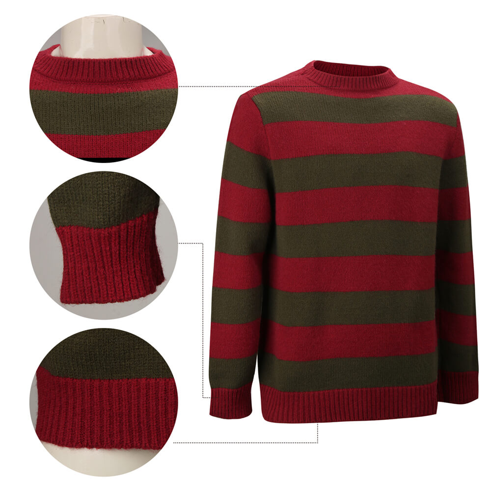 A Nightmare on Elm Street Freddy Krueger Sweater Cosplay Costume