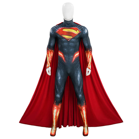 Absolute Clark Kent Bodysuit Cape Cosplay Costume