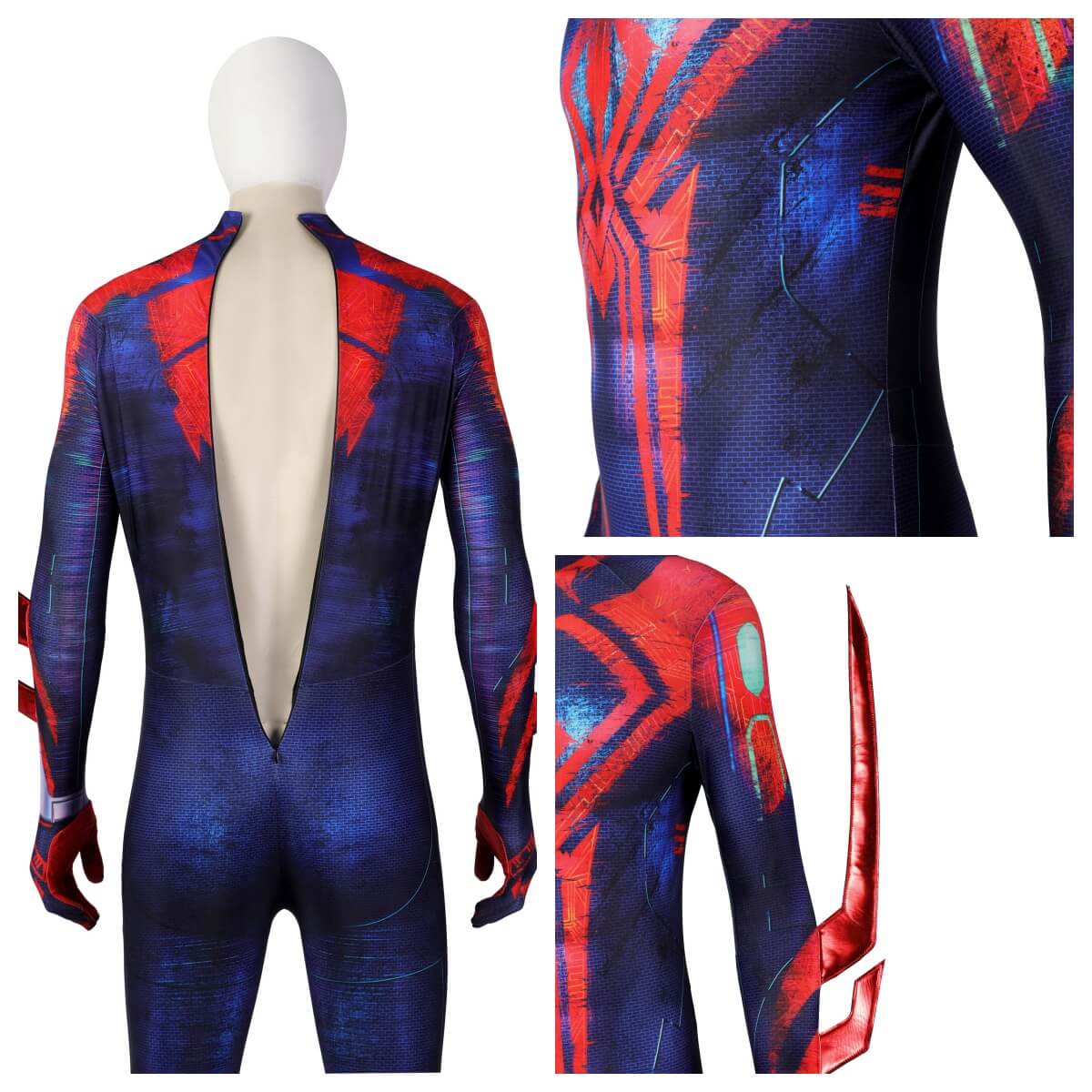 Spiderman 2099 Cosplay Costume Across the Spider-Verse Miguel O'Hara