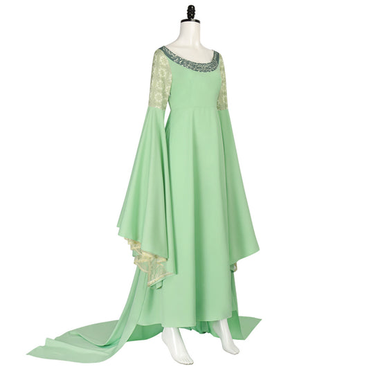 TLOR Arwen Cosplay Costume Green Dress