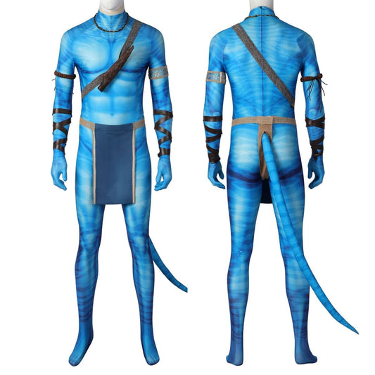 Avatar 2 The Way of Water Jake Sully Cosplay Costume Printed Style