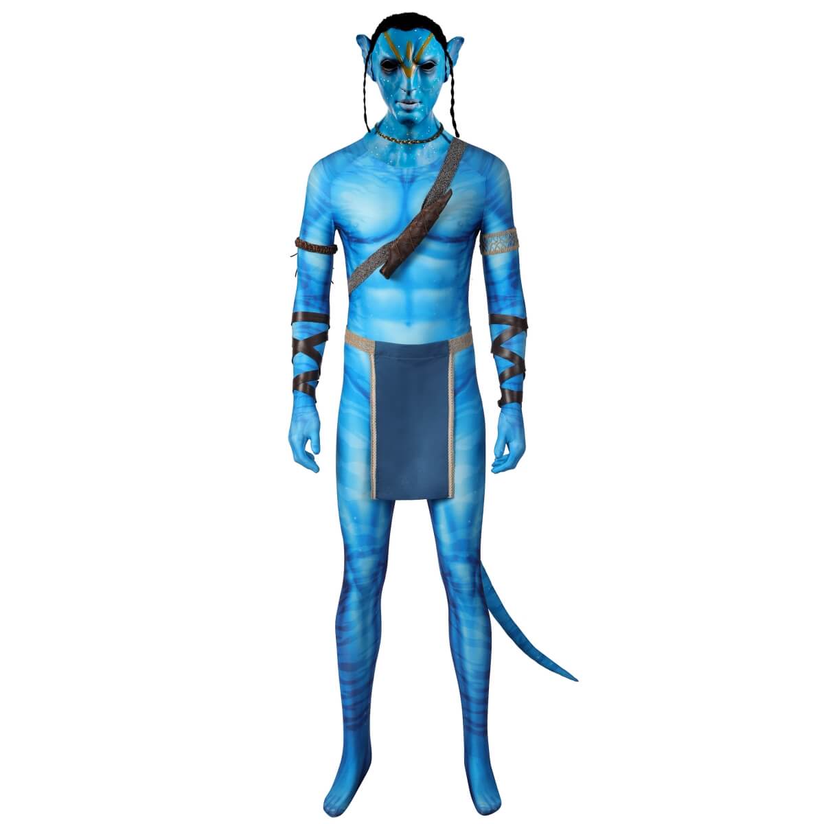 Avatar 2 The Way of Water Jake Sully Cosplay Costume Printed Style