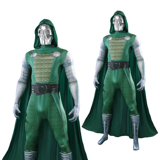 Avengers 5 Doomsday Doctor Doom Cosplay Costume Cloak Jumpsuit