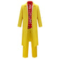 Back to the Future Doc Brown Cosplay Costume Yellow Suit Vikidoky