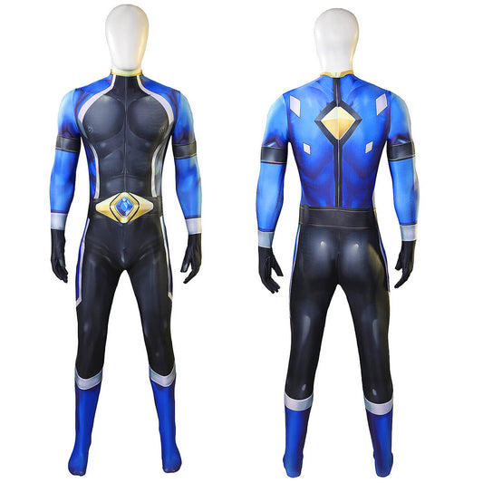 Battle Blaze Aoshima Yuya Cosplay Costume Blaze Blue Jumpsuit