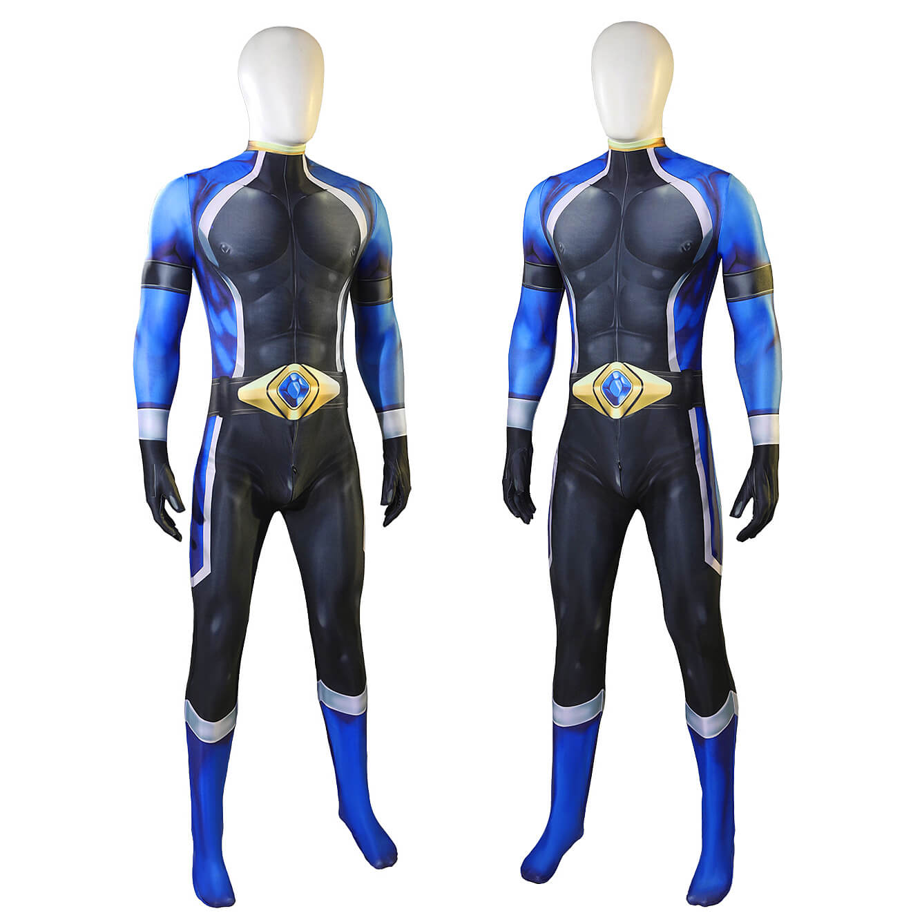 Battle Blaze Aoshima Yuya Cosplay Costume Blaze Blue Jumpsuit