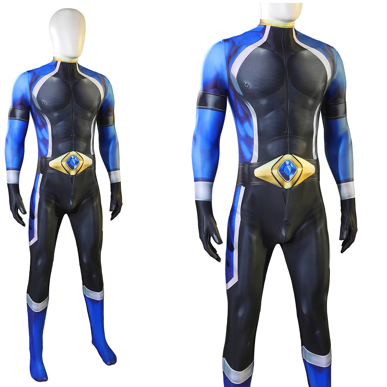 Battle Blaze Aoshima Yuya Cosplay Costume Blaze Blue Jumpsuit