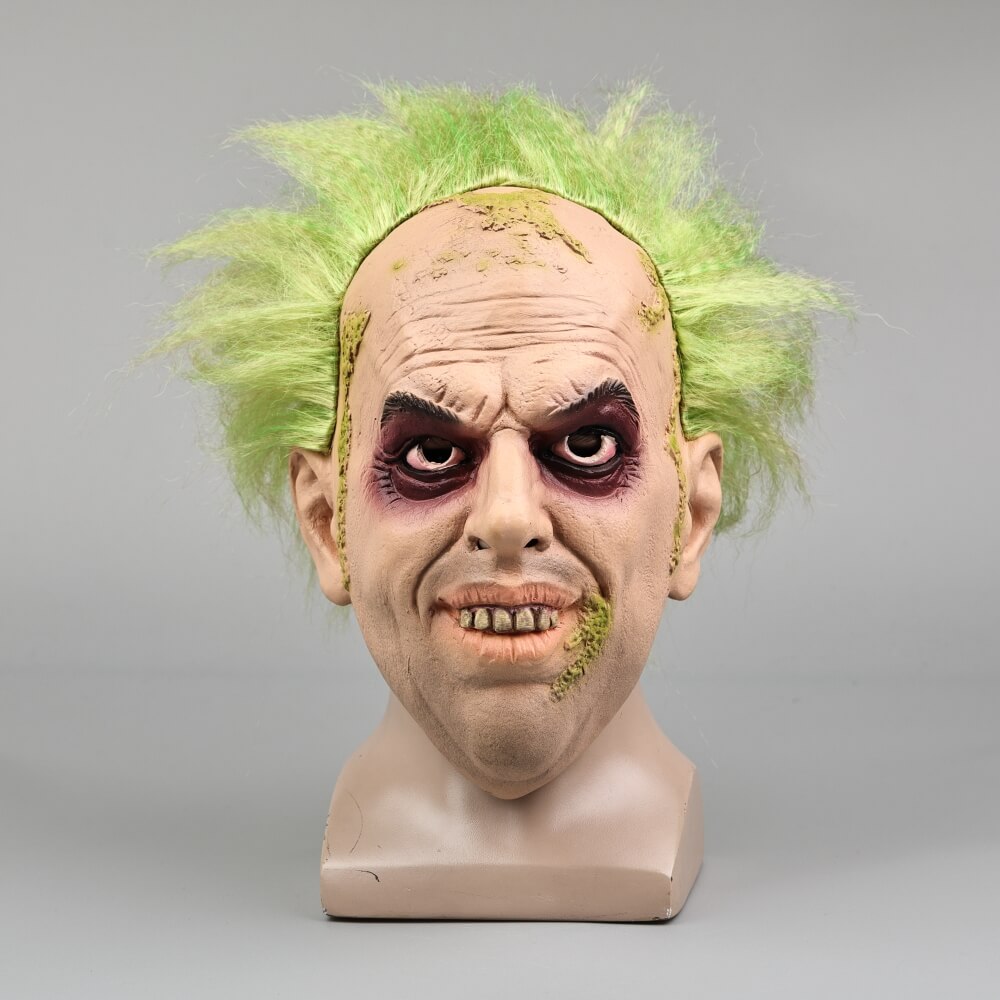 Beetlejuice Betelgeuse Head Mask Cosplay Props for Halloween