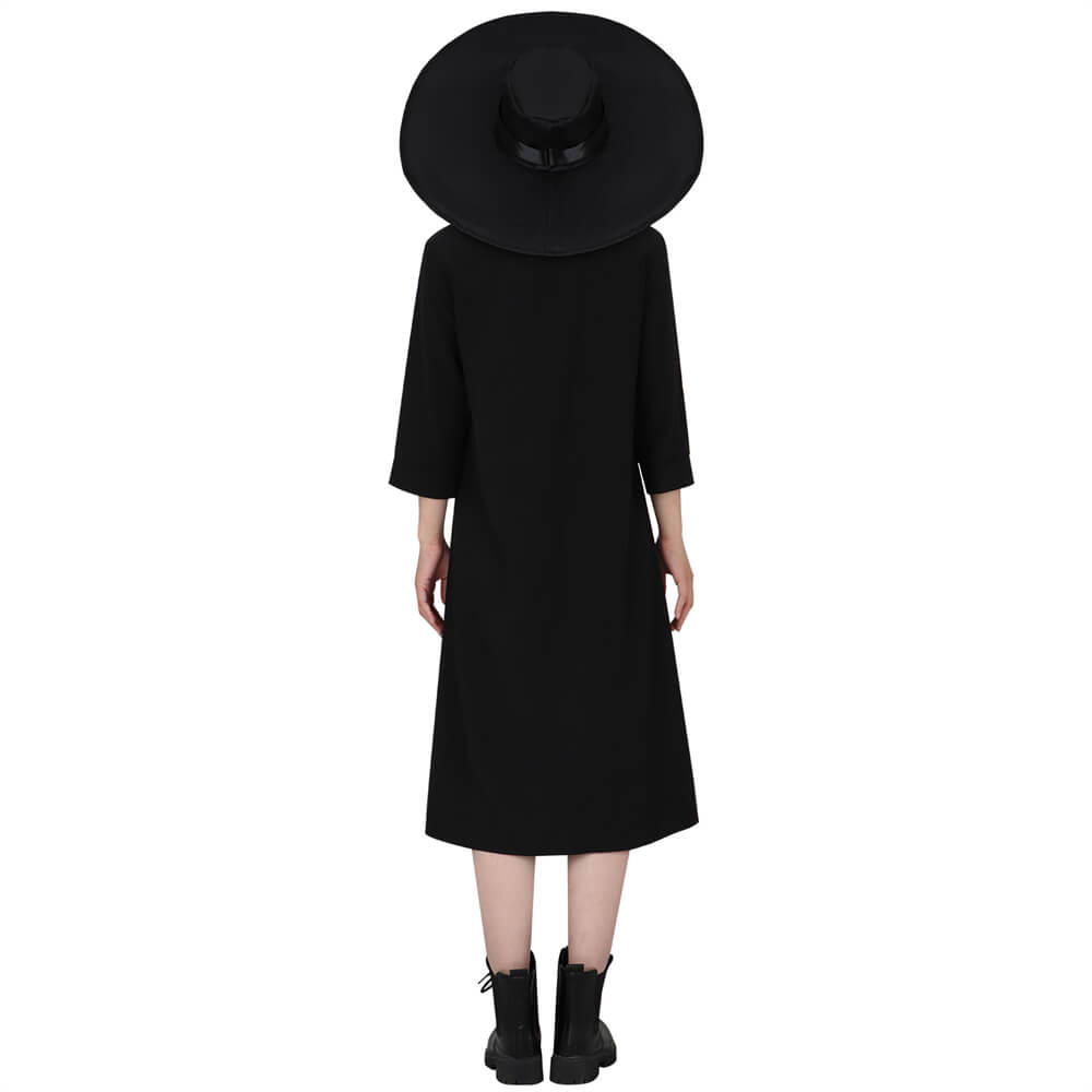 Beetlejuice Lydia Deetz Cosplay Costume Gothic Black Dress Vikidoky