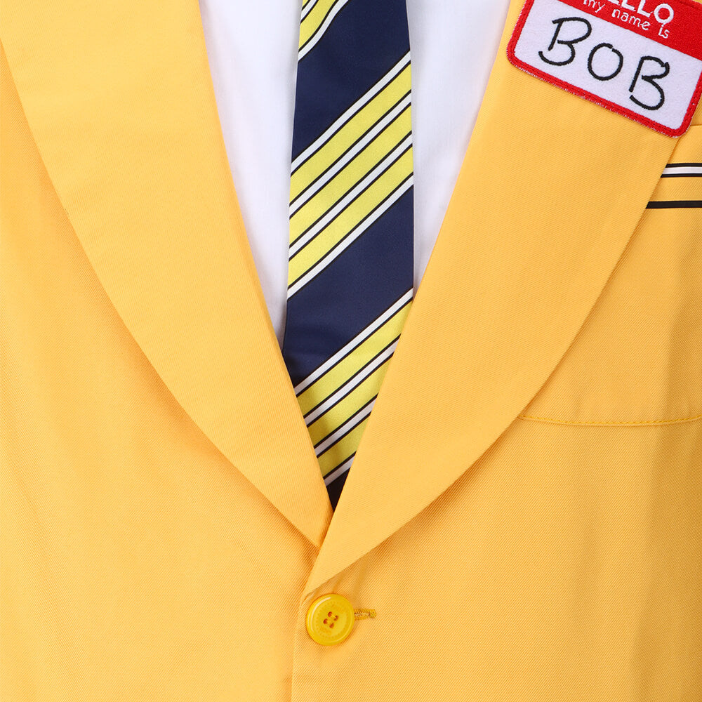 Beetlejuice Shrunken Head Bob Yellow Suit Cosplay Costume Vikidoky