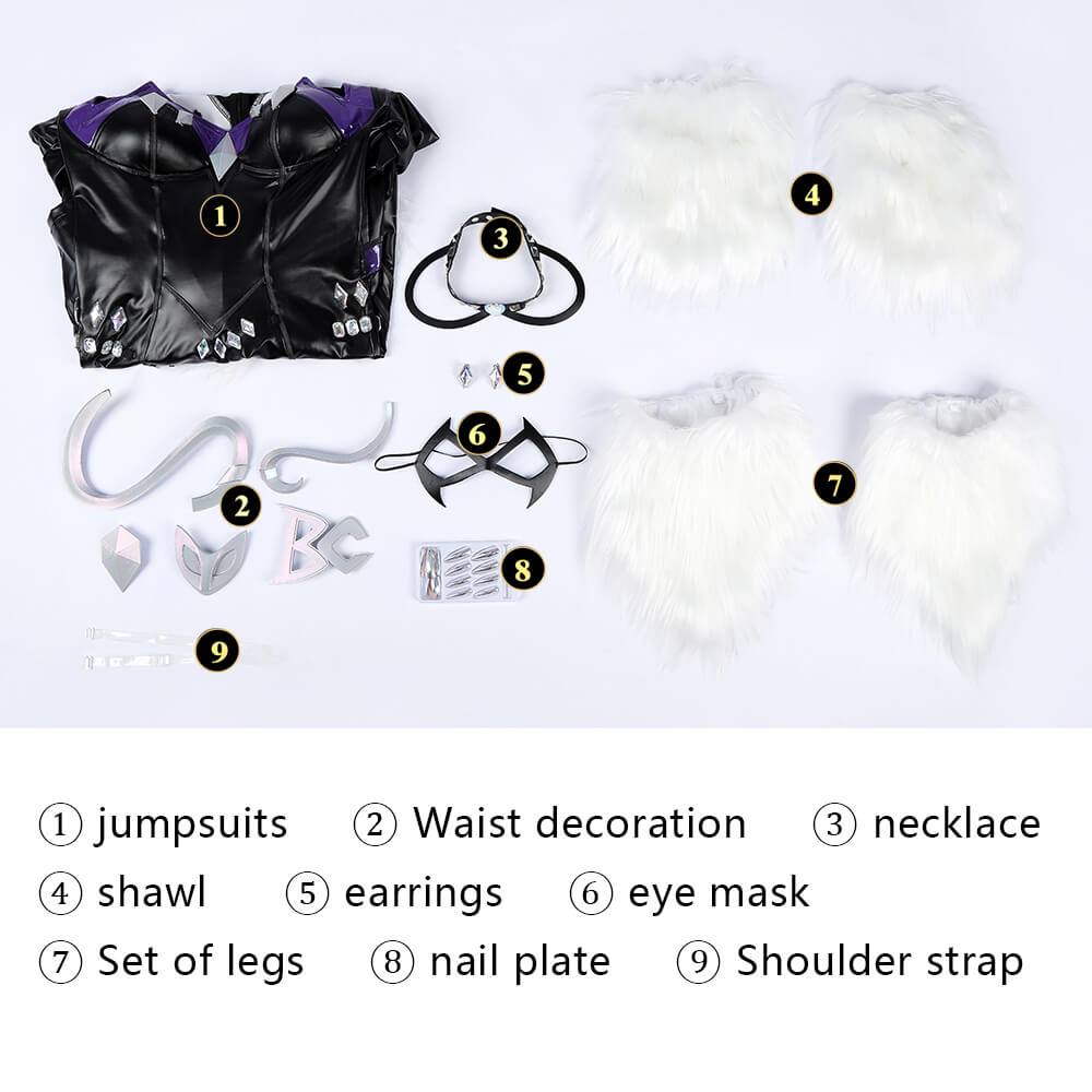 Marvel Rivals Black Cat Cosplay Costume Default Style