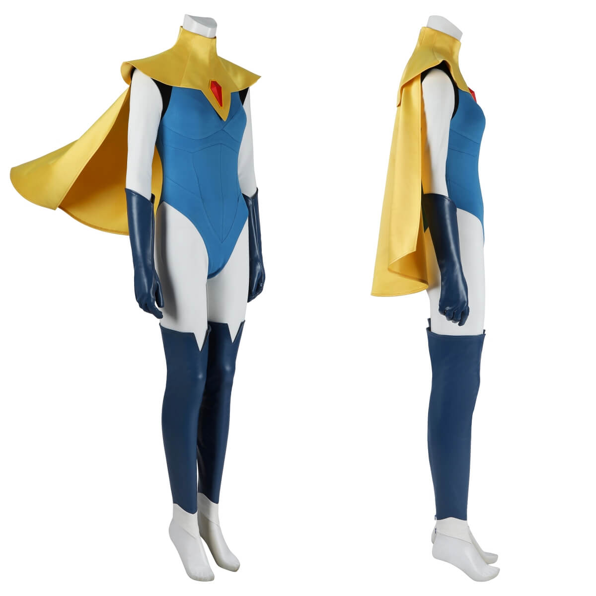 Blonde Blazer Cosplay Costume Mandy Superhero Outfits