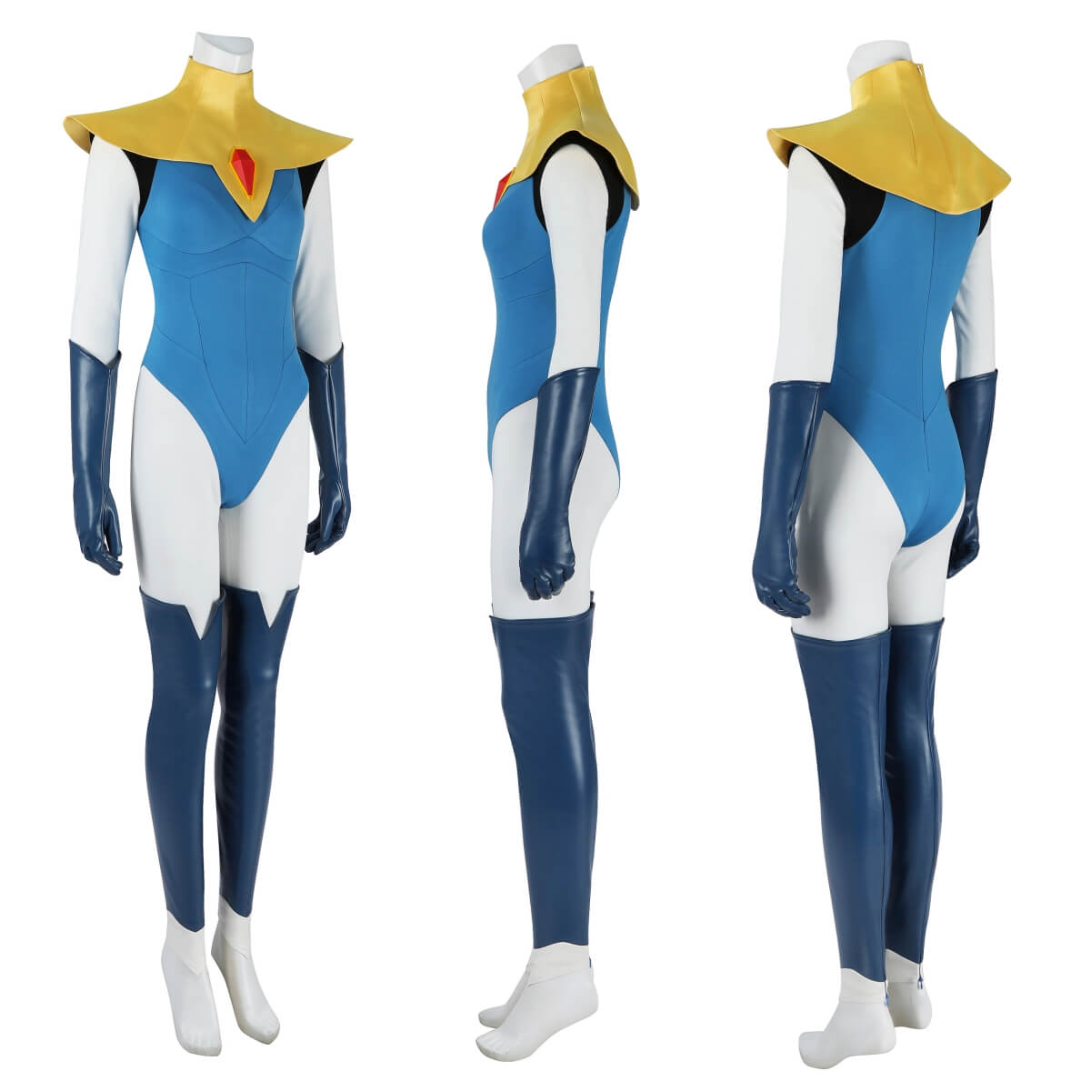 Blonde Blazer Cosplay Costume Mandy Superhero Outfits