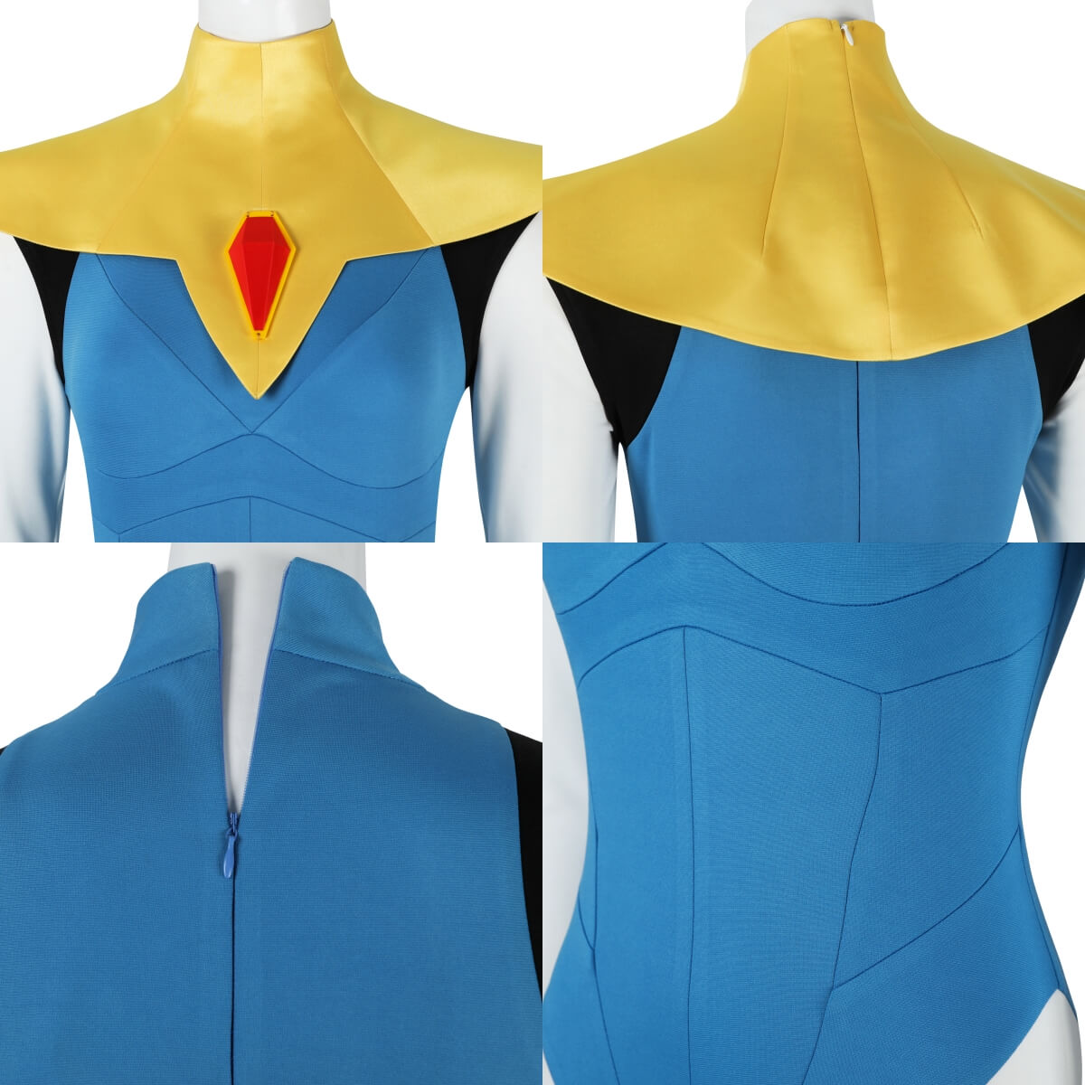 Blonde Blazer Cosplay Costume Mandy Superhero Outfits