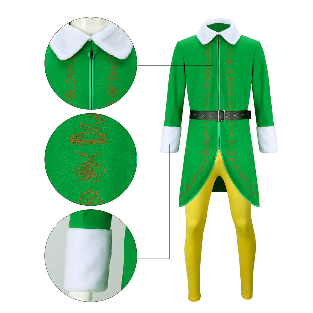 Buddy The Elf Christmas Costume Cosplay Vikidoky