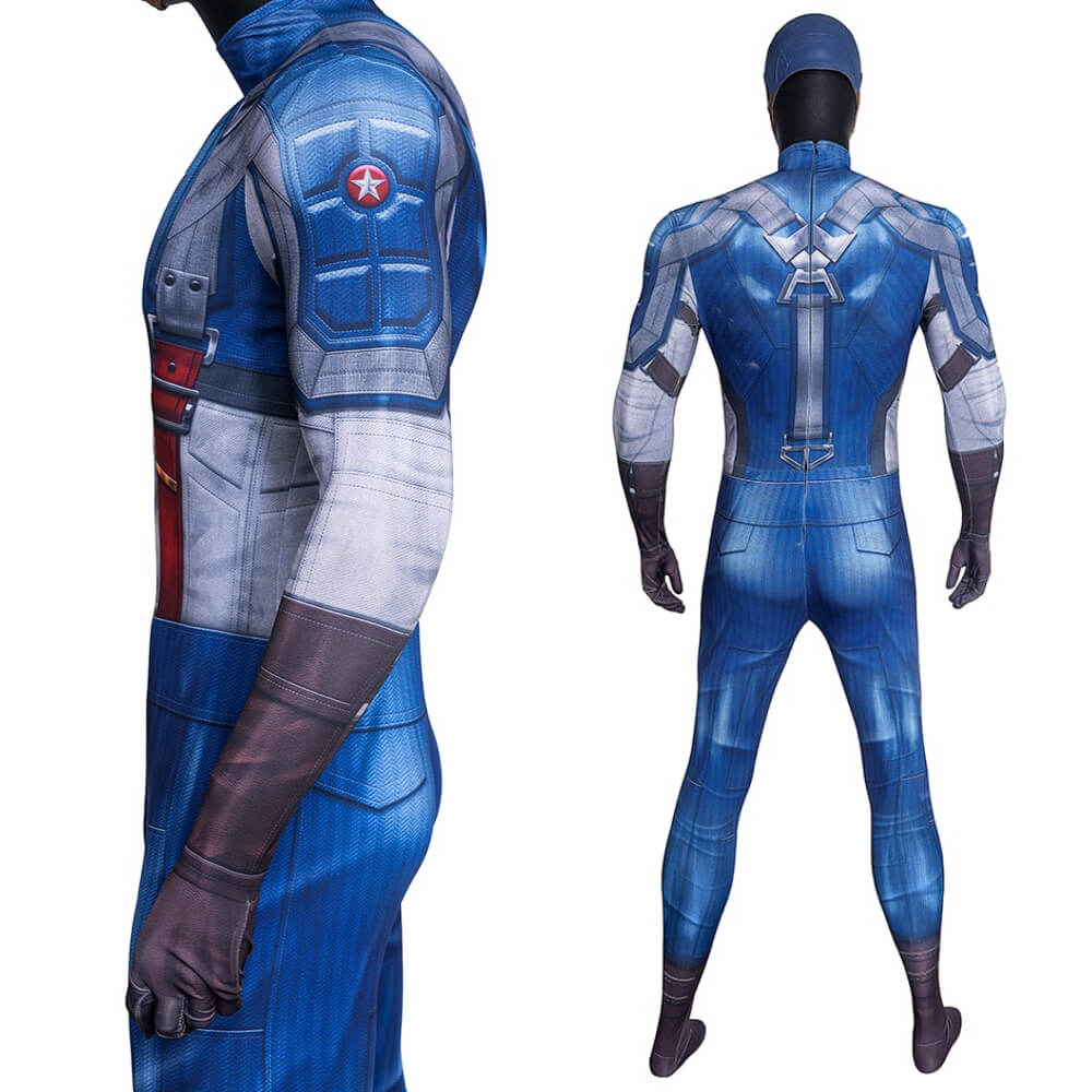 Captain America: The First Avenger Steve Rogers Cosplay Costume 3D Printed Vikidoky