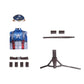 Captain America: The First Avenger Steve Rogers Cosplay Costume 3D Printed Vikidoky