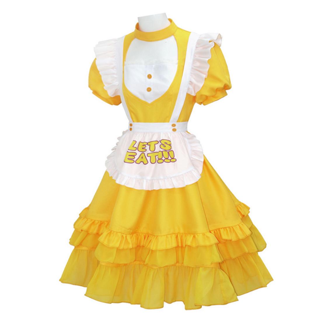 Chica the Chicken Cosplay Costume Maid Dress