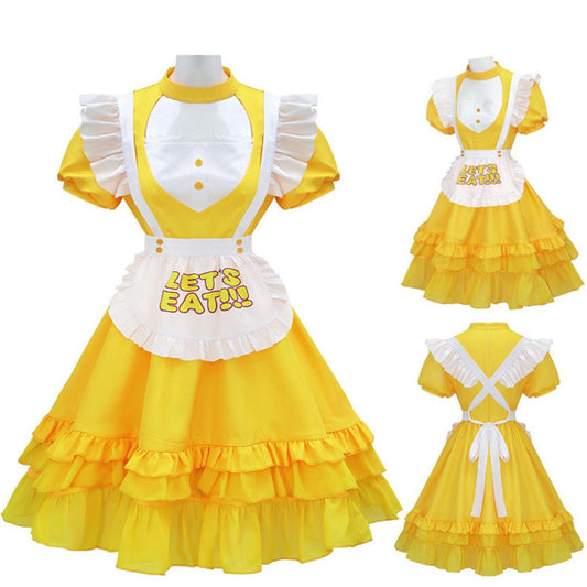Chica the Chicken Cosplay Costume Maid Dress