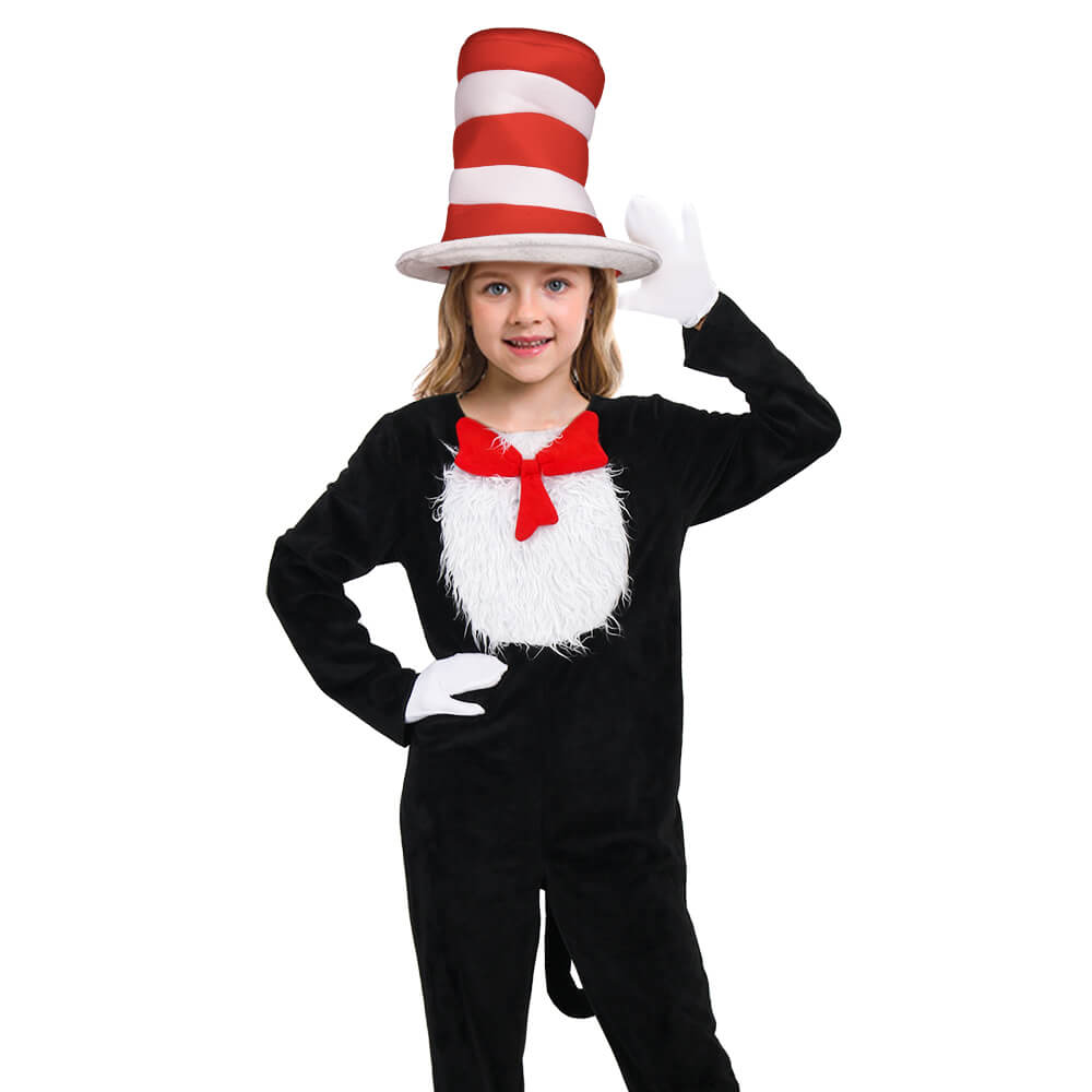 Child Dr. Seuss The Cat in the Hat Costume Hat Halloween Cosplay