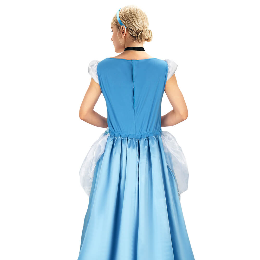 Princess Cinderella Blue Dress Cosplay Costume