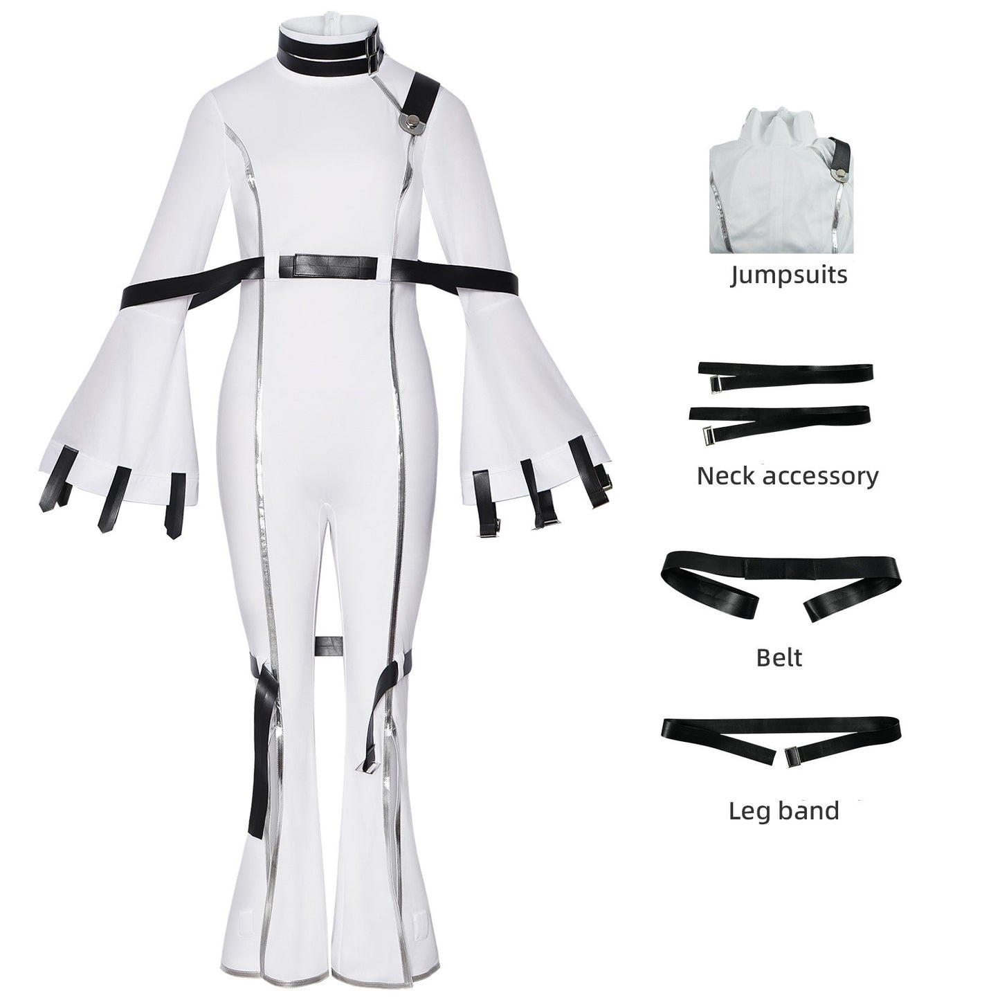 Code Geass C.C. Cosplay Costume White Jumpsuit