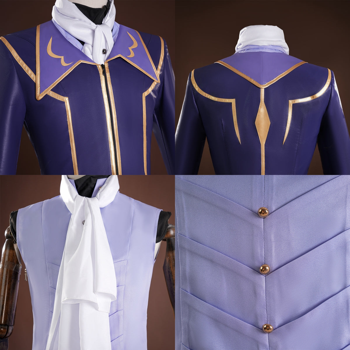 Code Geass Zero Lelouch Lamperouge Cosplay Costume - VikiDoky
