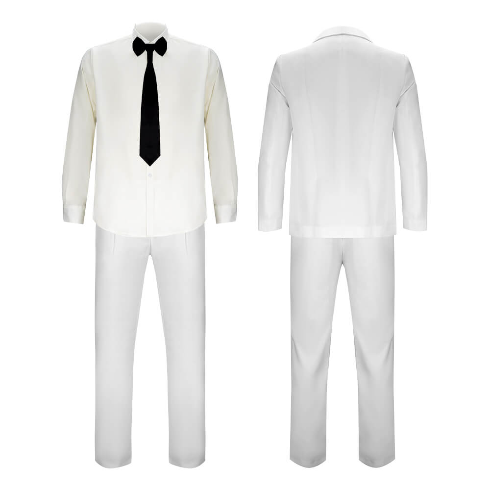 Colonel Sanders Cosplay Costume White Suit for Halloween