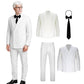 Colonel Sanders Cosplay Costume White Suit for Halloween