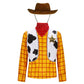 Toy Story Woody Cosplay Costume Cowboy Tops with Hat