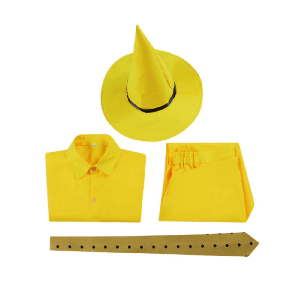 Curious George Man with the Yellow Hat Ted Cosplay Costume