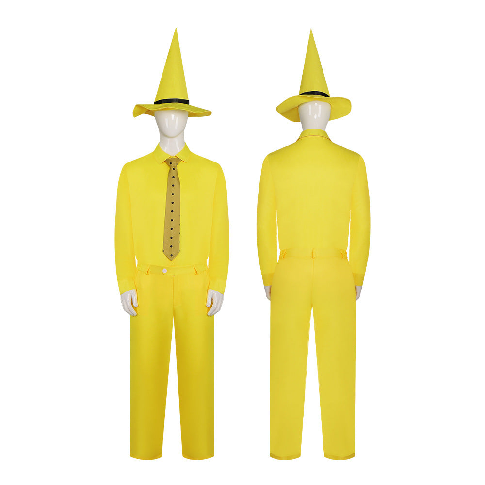 Curious George Man with the Yellow Hat Ted Cosplay Costume