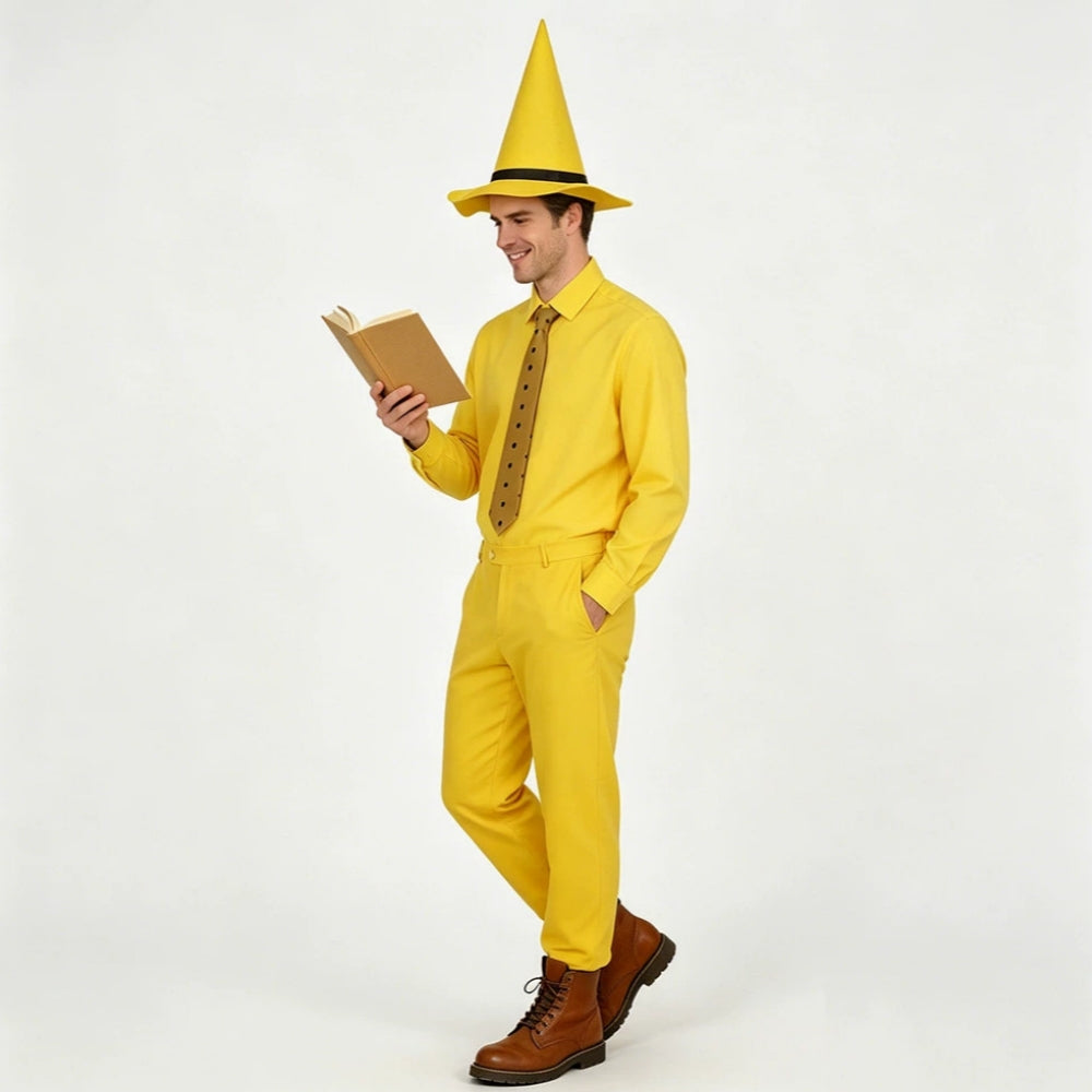 Curious George Man with the Yellow Hat Ted Cosplay Costume