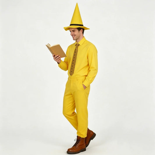 Curious George Man with the Yellow Hat Ted Cosplay Costume