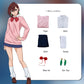 Dandadan Momo Ayase School Uniform Cosplay Costume Wig Dan Da Dan Vikidoky