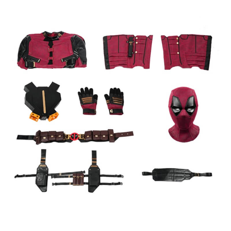 Deadpool 3 Wade Wilson Cosplay Costume Deadpool & Wolverine Halloween Party Outfits