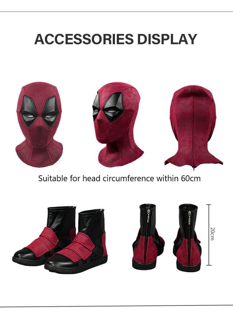 Deadpool 3 Wade Wilson Cosplay Costume Deadpool & Wolverine Halloween Party Outfits