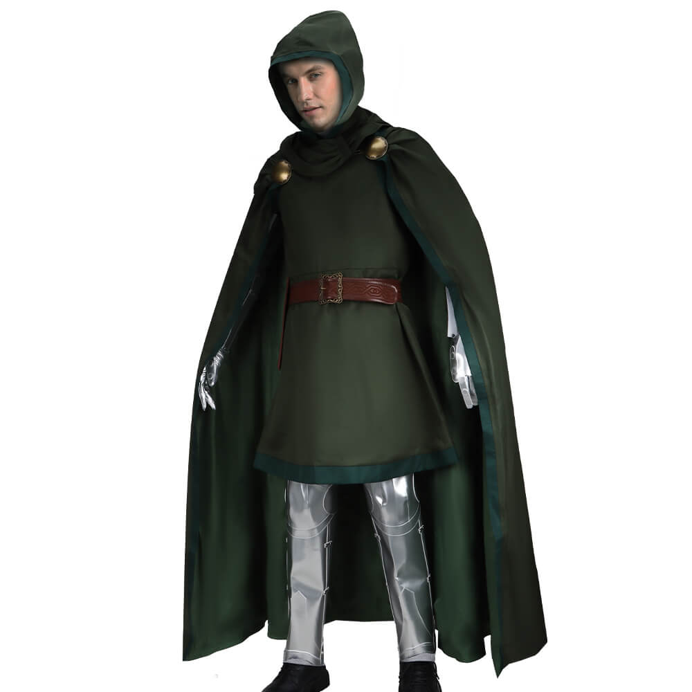 Doctor Doom Classic Cosplay Costume Party Outfits Halloween Vikidoky