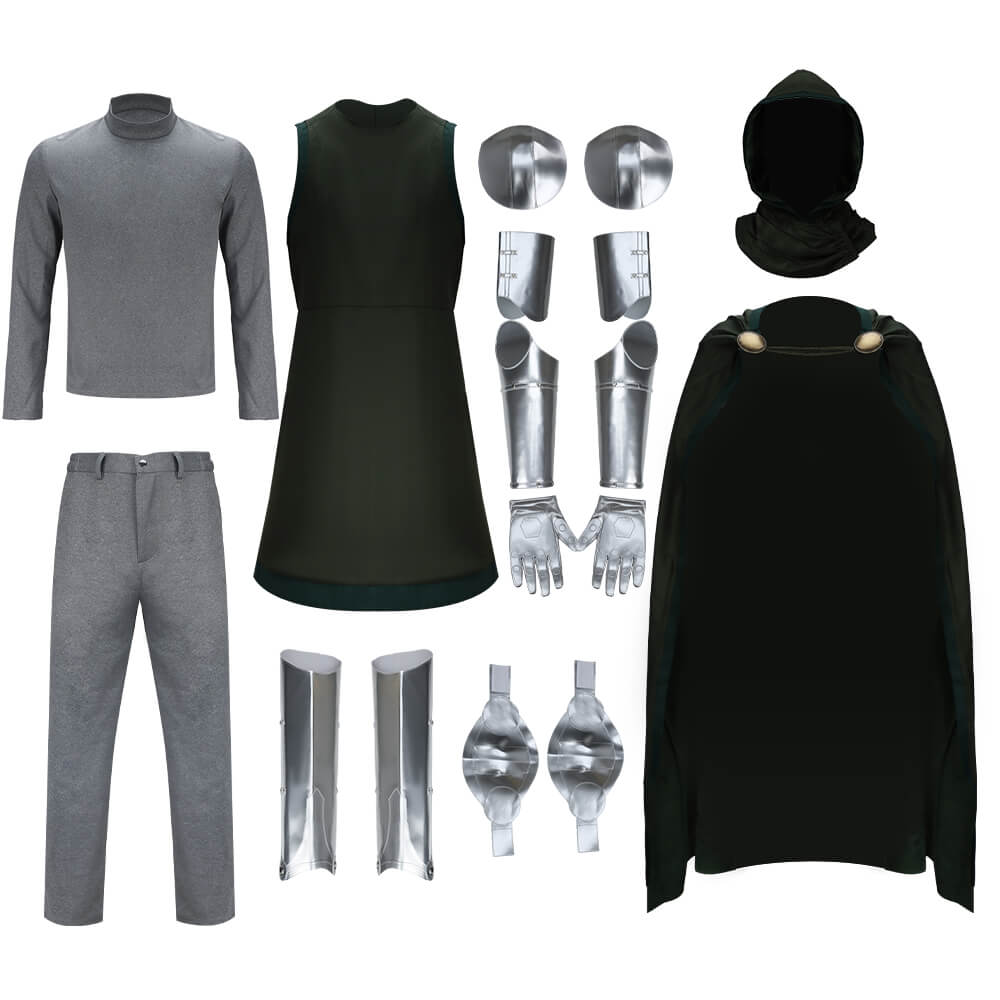 Doctor Doom Classic Cosplay Costume Party Outfits Halloween Vikidoky