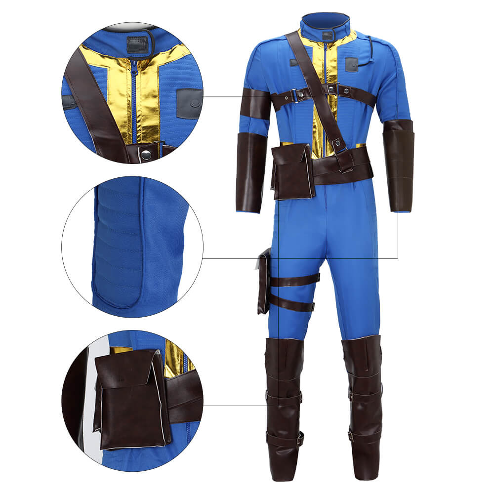 Fallout 4 Vault 111 Sole Survivor Cosplay Costume for Men