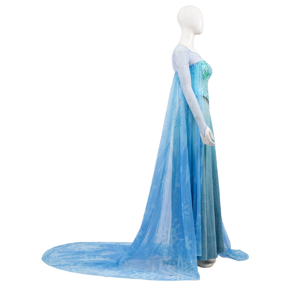 Frozen Elsa Snow Queen Dress Cosplay Costume