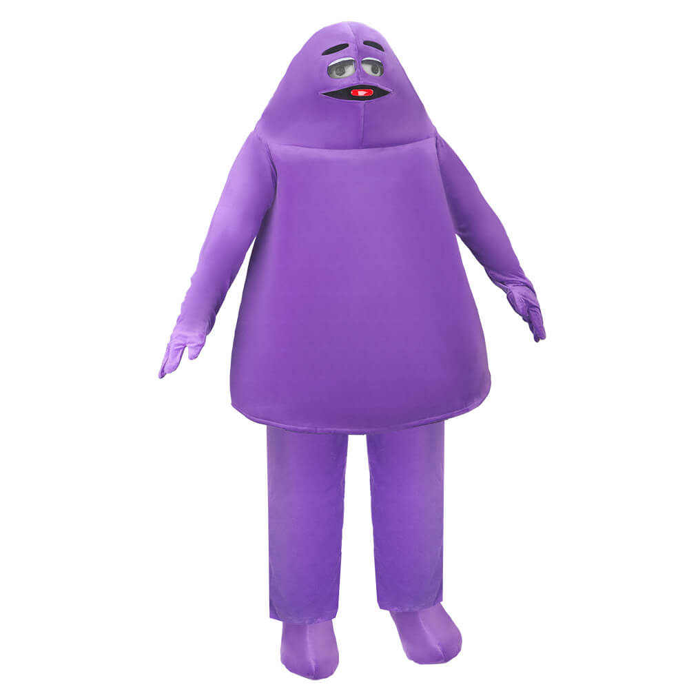 Purple Monster Grimace Cosplay Costume Party Dress Vikidoky