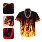 Guy Fieri Flame Button Down T-Shirt For Men (Ready to Ship) Vikidoky