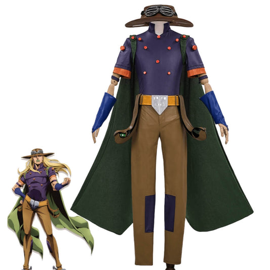 Gyro Zeppeli Costume Steel Ball Run Cosplay